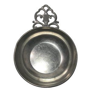 Royal Holland Old World Pewter 8” Lead Free Bowl With Handle PORRINGER DAALDEROP